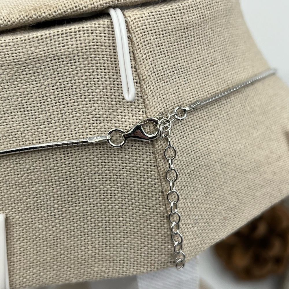 925 Sterling Silver QVC Epiphany Diamonique Pavé Bead Necklace - Picture 10 of 16